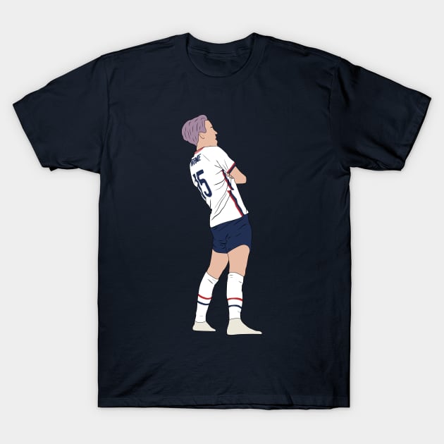 Megan Rapinoe USA Penalty Shootout Stance Tokyo T-Shirt by Hevding